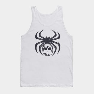 Death Spider Skull Vintage Design Tank Top